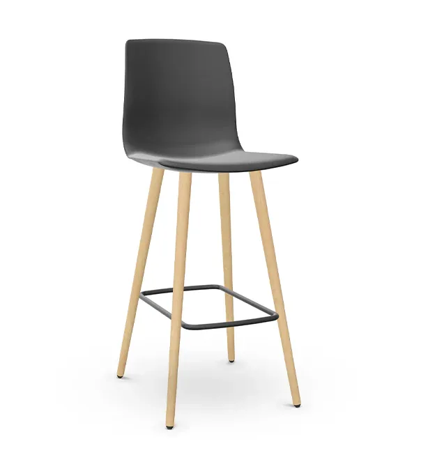 Actiu Noom Stool with Wooden Legs